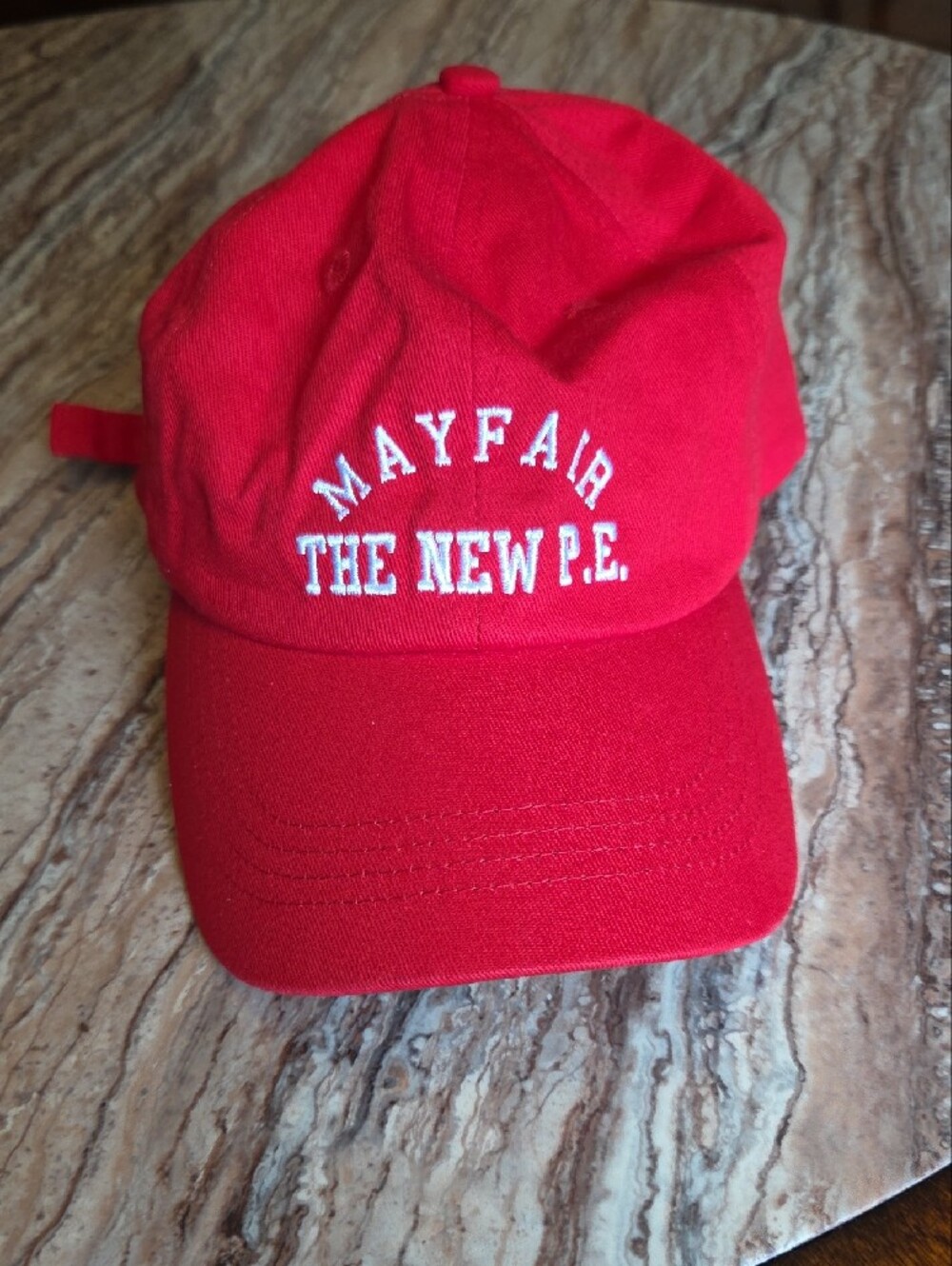 The Mayfair Group Red Baseball Cap